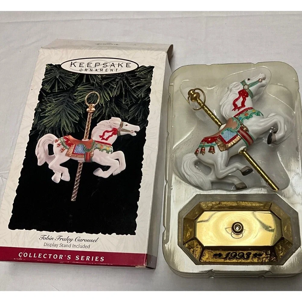 Tobin Fraley Carousel Christmas ornament, new never used 1993 model by Hallmark